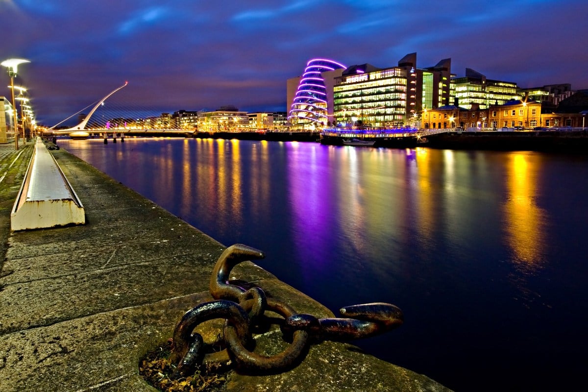 Dublin Docklands by Night.